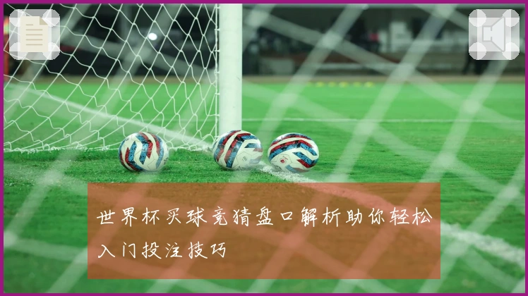 世界杯买球竞猜盘口解析助你轻松入门投注技巧